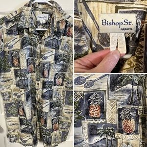 SOLD Bishop Street Hawaiian shirt chest size 51”